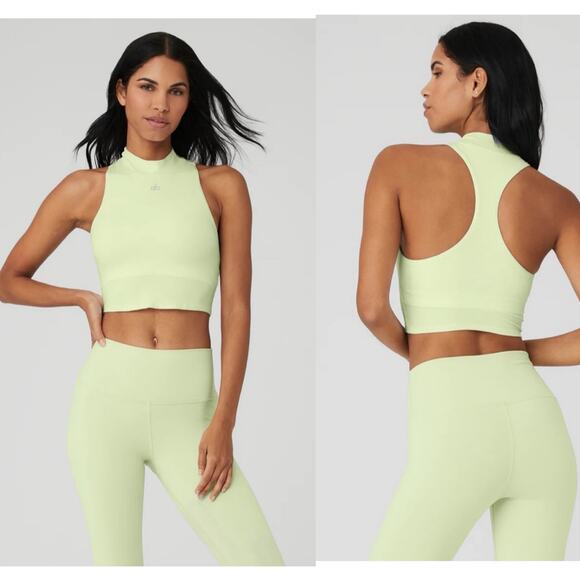 Alo Pants - Alo tank and airlift leggings set size large - iced green tea